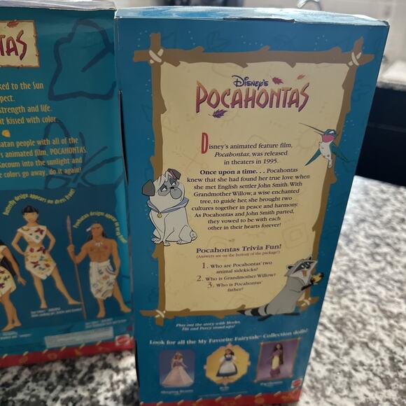 Disney’s POCAHONTAS SUN COLOR Kocoum MATTEL NO.13330 & Pocahontas - Picture 8 of 9